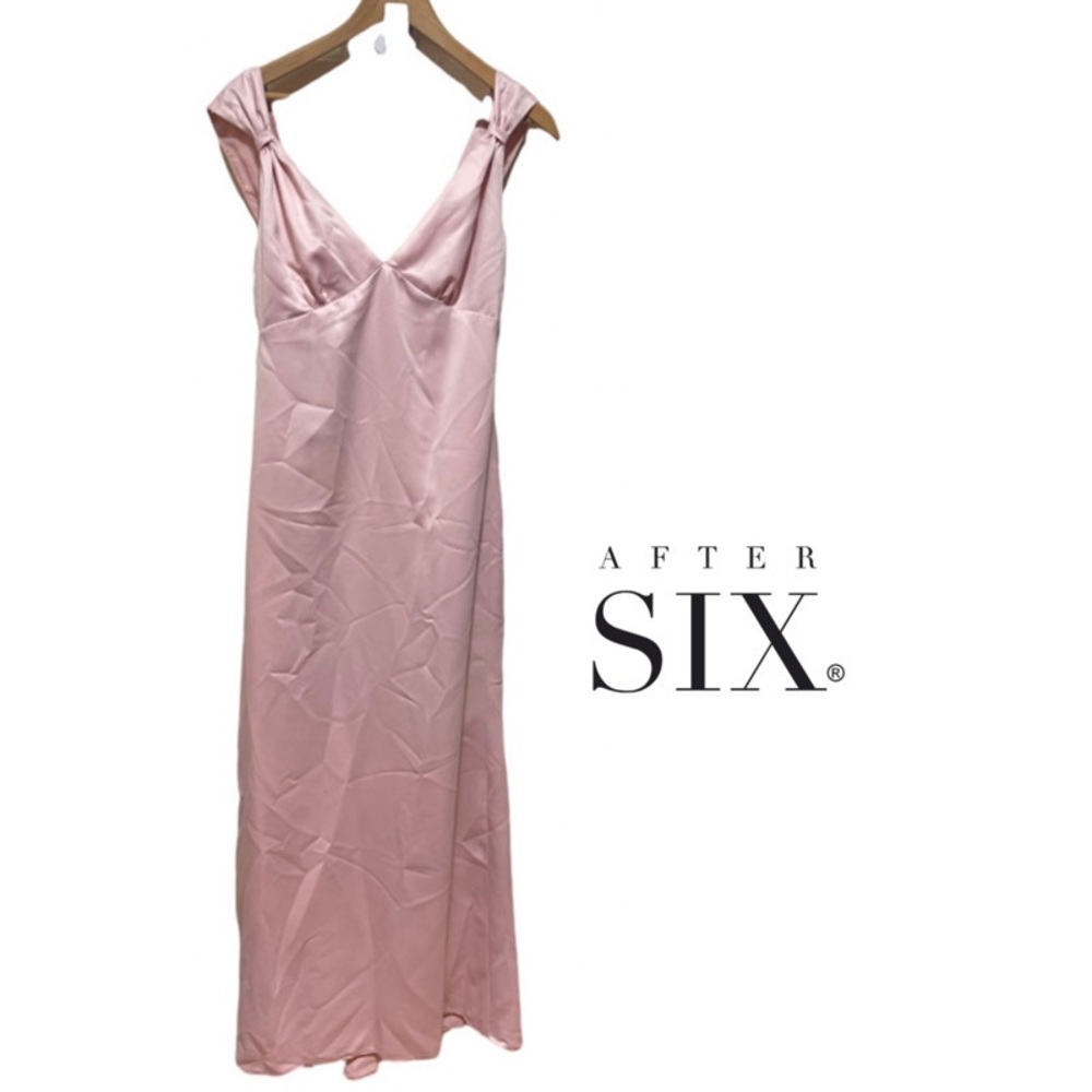 Mauve After Six Bridesmaids Gown Sleek And Sweet
